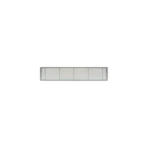 Giumenta-Architectural Grille AG20 Series 6in x 24in Solid Alum Fixed Bar Supply/Return Air Vent Grille, Brushed Satin 200062401 - main